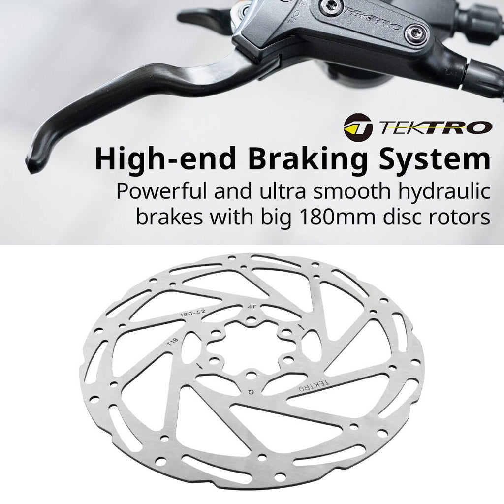 VALK Electric Fat Tyre Cruiser Bike, Step-Through eBike with Throttle, Tektro Hydraulic Brakes, White