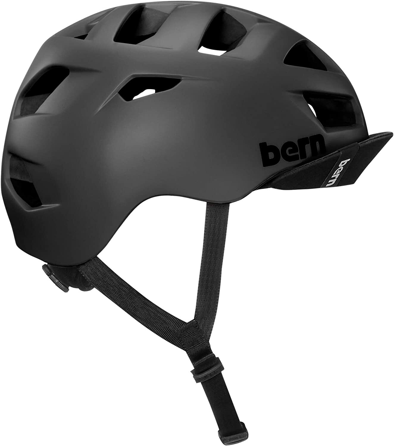 bern 2016 men's allston summer bike helmet w visor Bern Mens Allston Cycling Bike Helmet w/ Flip Visor - Matte Black