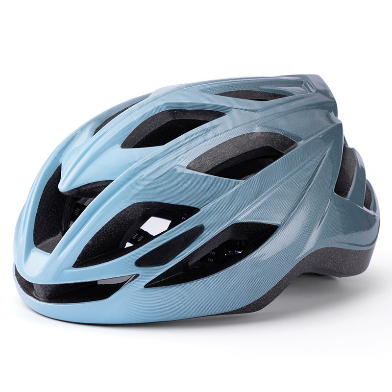 Blue And Black Gradient Lightweight Adult Bicycle Helmet - Adjustable Fit Road & Mountain Bike Safety Headgear (57-62cm)