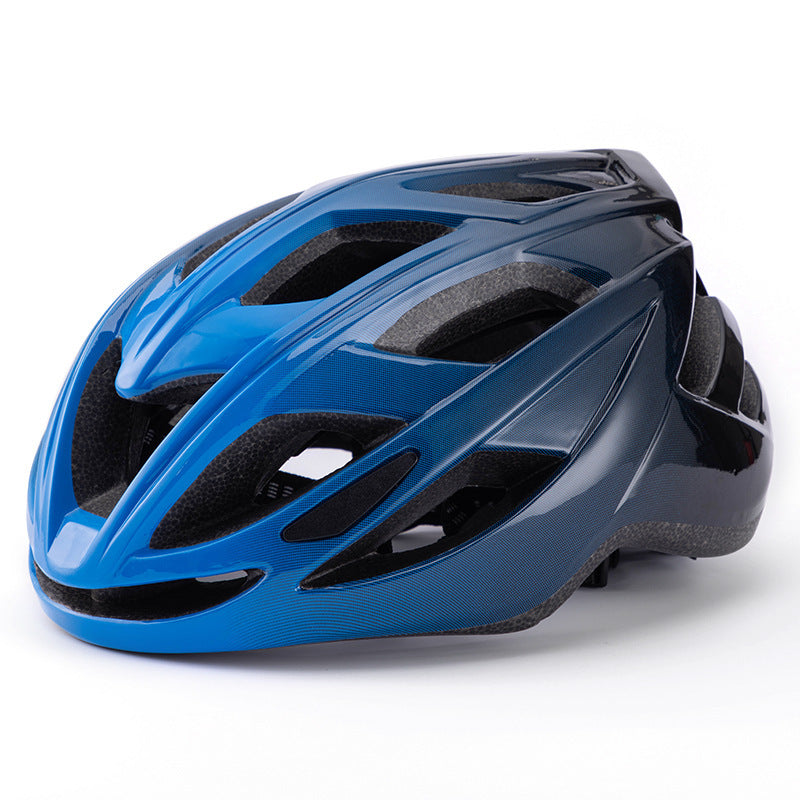 Dark Blue And Black Gradient Lightweight Adult Bicycle Helmet - Adjustable Fit Road & Mountain Bike Safety Headgear (57-62cm)