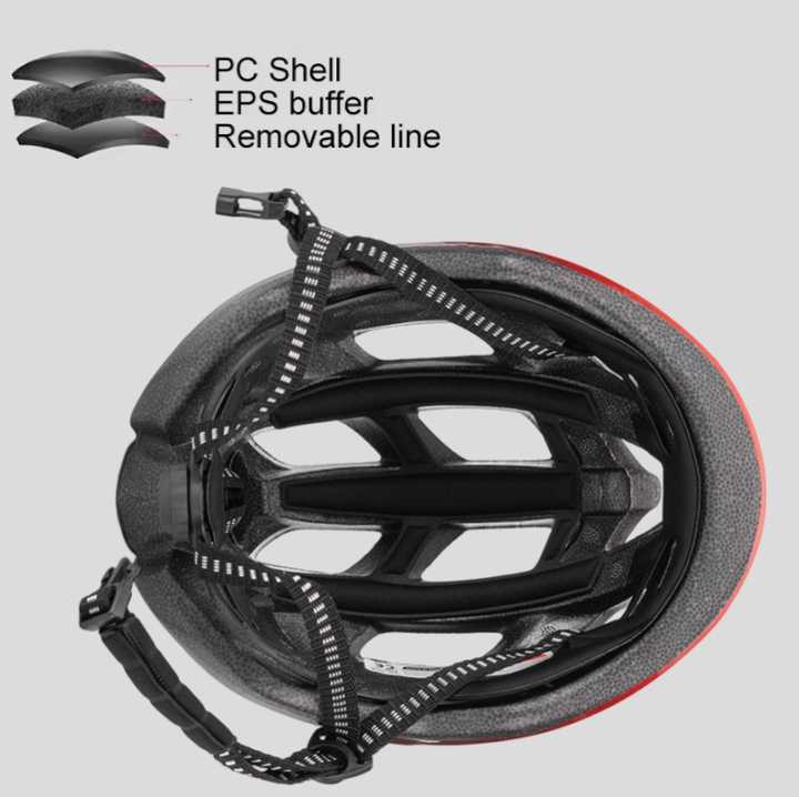 Carbon Fiber Black Lightweight Adult Bicycle Helmet - Adjustable Fit Road & Mountain Bike Safety Headgear (57-62cm)